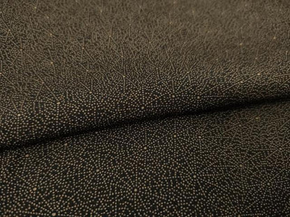 平和屋着物●江戸小紋　蜘蛛の巣　黒地　正絹　逸品　AABE9238ck