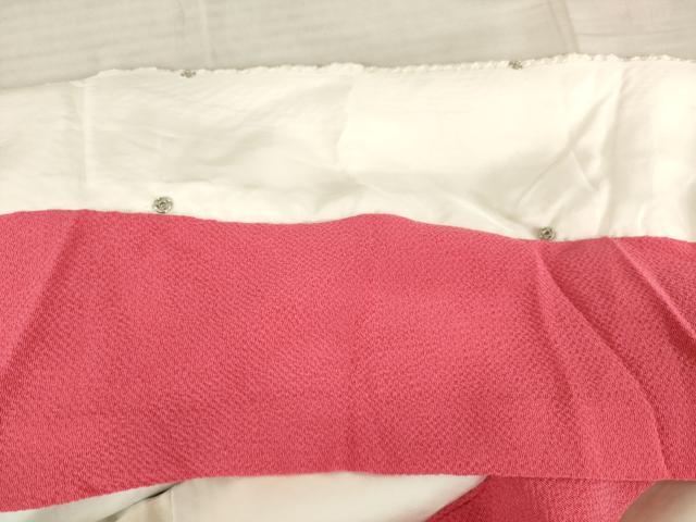 平和屋着物●名門　藤娘きぬたや・総絞り　訪問着　几帳花鳥文　正絹　逸品　AABE9240ck