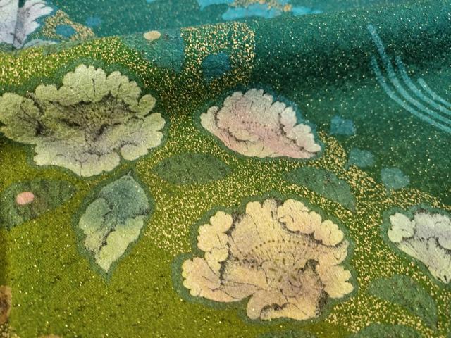 平和屋着物●豪華振袖　辻が花　流水花文　暈し染め　やまと誂製　ロング丈　正絹　逸品　AABE9243ck