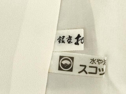 平和屋着物●二代目更甚　江戸更紗　小紋　更紗花鳥文　鬼しぼ縮緬　正絹　逸品　AABE9247ck