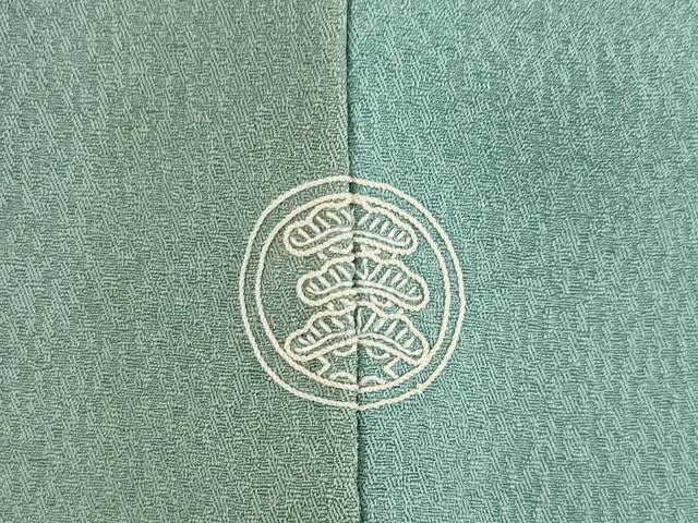 平和屋着物●染色作家　斉藤三才　小紋　寿光織　飛鳥文　金糸　正絹　逸品　AABE9248ck