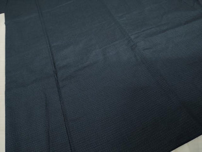 平和屋着物●男性　紬　アンサンブル　長襦袢(袷)セット　格子　正絹　逸品　AABE9256ck