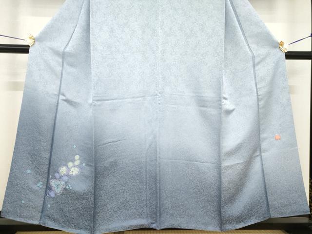 平和屋本店●久保田一竹　幻の辻が花　訪問着　辻が花　金通し地　共箱付き　正絹　逸品　AABE9266ck