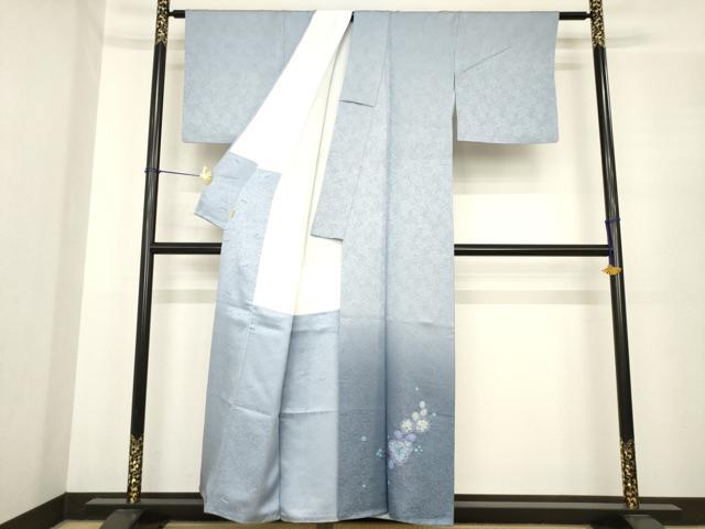 平和屋本店●久保田一竹　幻の辻が花　訪問着　辻が花　金通し地　共箱付き　正絹　逸品　AABE9266ck