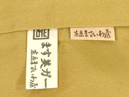 平和屋着物●上質な小紋　市松文　鬼しぼ縮緬　ますいわ屋扱い　正絹　逸品　AABE9267ck
