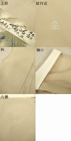 平和屋着物●本加賀友禅作家　白坂幸蔵　色留袖　松竹梅宝尽くし　正絹　逸品　AABE9269ck