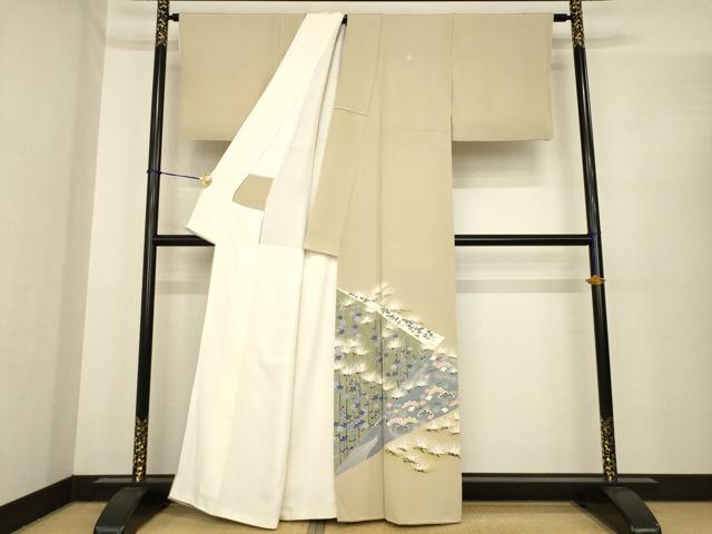 平和屋着物●本加賀友禅作家　白坂幸蔵　色留袖　松竹梅宝尽くし　正絹　逸品　AABE9269ck