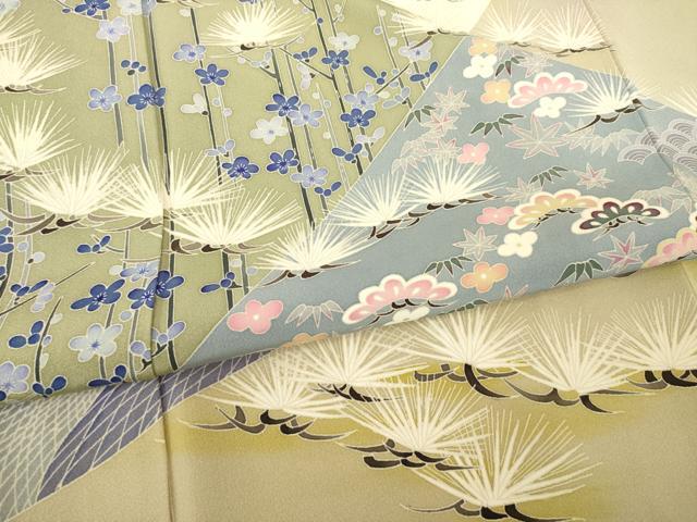 平和屋着物●本加賀友禅作家　白坂幸蔵　色留袖　松竹梅宝尽くし　正絹　逸品　AABE9269ck