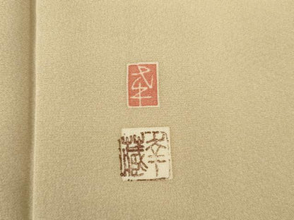 平和屋着物●本加賀友禅作家　白坂幸蔵　色留袖　松竹梅宝尽くし　正絹　逸品　AABE9269ck