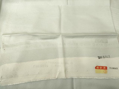 平和屋着物●訪問着　作家物　英正　流水花文　反端付き　正絹　逸品　AABE9278ck