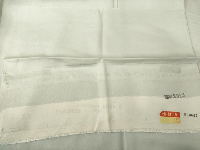 平和屋着物●訪問着　作家物　英正　流水花文　反端付き　正絹　逸品　AABE9278ck