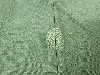 平和屋着物▽訪問着 単衣 作家物 刺繍 流水花文 金銀彩 銀糸 正絹 逸品 AABE9294jh
