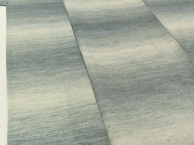 平和屋着物▽上質な紬 単衣 霞文 正絹 逸品 AABE9296jh