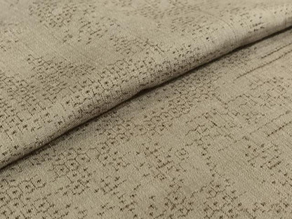 平和屋着物▽結城紬 単衣 80亀甲 風景文 正絹 逸品 AABE9300jh