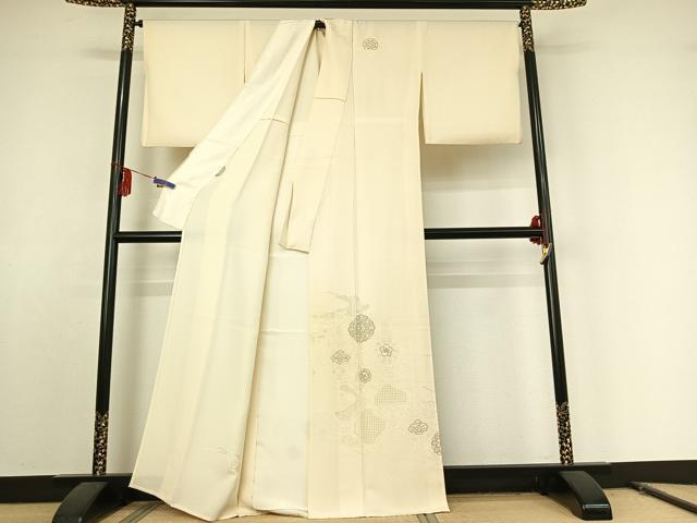 平和屋着物▽訪問着 単衣 中国三大刺繍 汕頭刺繍 スワトウ刺繍 総刺繍 蜀江花文 正絹 逸品 AABE9304jh