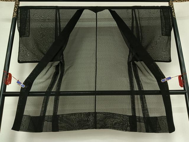 平和屋着物▽男性 長羽織 スリーシーズン 春夏秋 塵除け 霞文 正絹 逸品 AABE9305jh