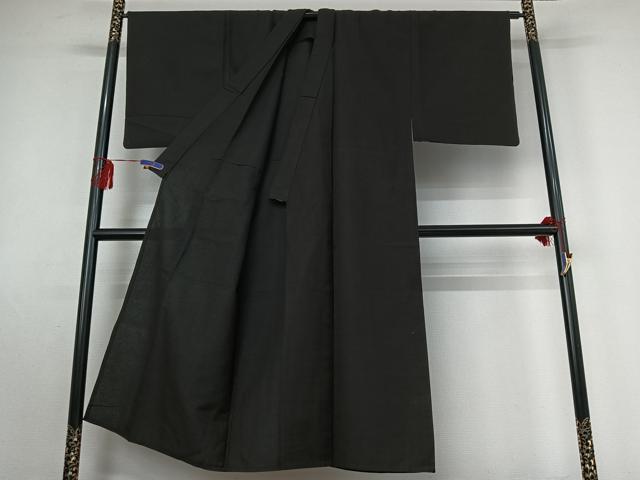 平和屋着物▽男性 紬 単衣 暗紅色 正絹 逸品 AABE9306jh