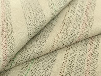平和屋着物▽本場結城紬 重要無形文化財 単衣 100亀甲 斜縞 正絹 逸品 AABE9312jh
