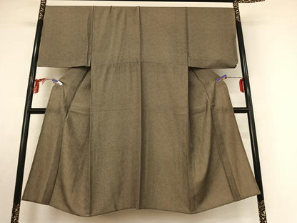 平和屋着物▽男性 江戸小紋 単衣 鮫小紋柄 やまと誂製 正絹 逸品 AABE9317jh