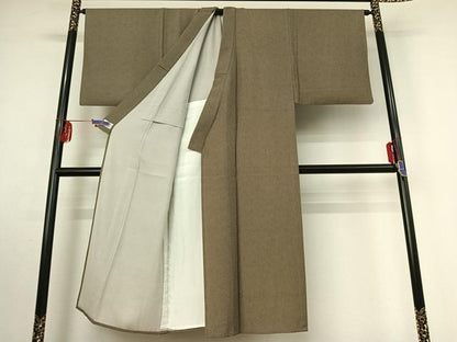平和屋着物▽男性 江戸小紋 単衣 鮫小紋柄 やまと誂製 正絹 逸品 AABE9317jh