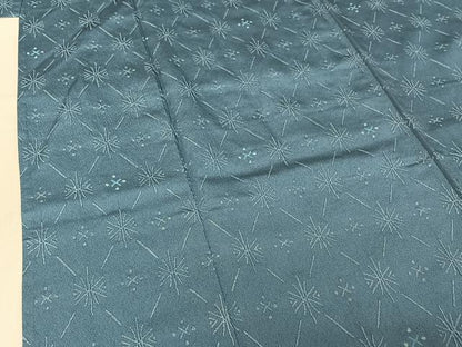 平和屋着物▽上質な小紋 単衣 幾何学文様 正絹 逸品 AABE9330jh