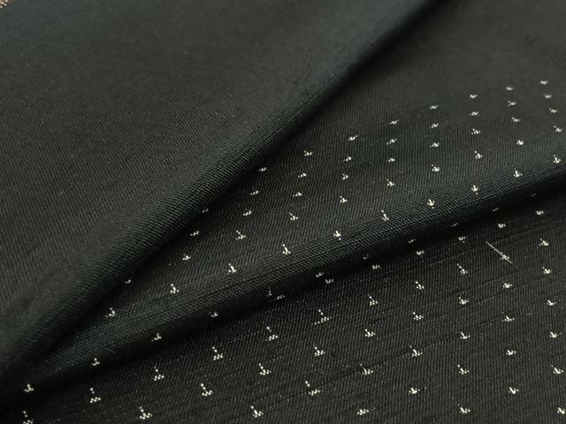 平和屋着物▽訪問着 単衣 紬地 横段文 正絹 逸品 AABE9333jh