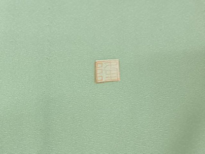 平和屋着物▽訪問着 単衣 作家物 駒刺繍 短冊流水花文 金彩 正絹 逸品 AABE9335jh