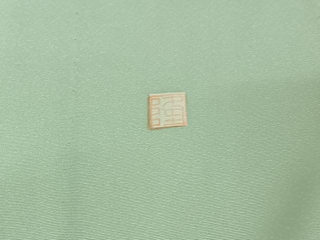 平和屋着物▽訪問着 単衣 作家物 駒刺繍 短冊流水花文 金彩 正絹 逸品 AABE9335jh