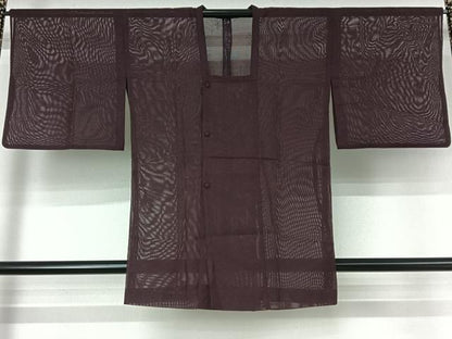平和屋着物▽道行コート スリーシーズン 春夏秋 塵除け 樹林文 正絹 逸品 AABE9338jh