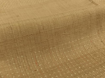 平和屋着物▽上質な紬 単衣 横段文 正絹 逸品 AABE9348jh