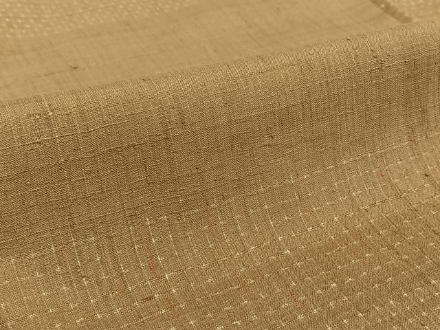 平和屋着物▽上質な紬 単衣 横段文 正絹 逸品 AABE9348jh