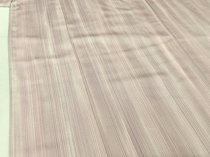 平和屋着物▽上質な小紋 単衣 縞 正絹 逸品 AABE9351jh
