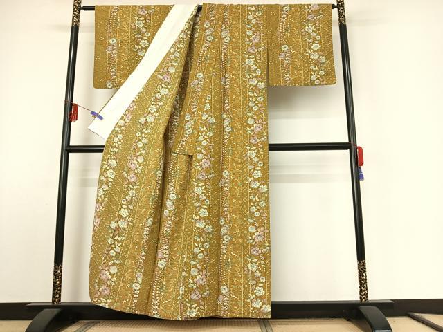 平和屋着物▽小紋　単衣　辻が花　洗える着物　AABE9357jh 平和屋着物▽小紋 単衣 辻が花 洗える着物 AABE9357jh