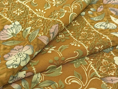 平和屋着物▽小紋　単衣　辻が花　洗える着物　AABE9357jh