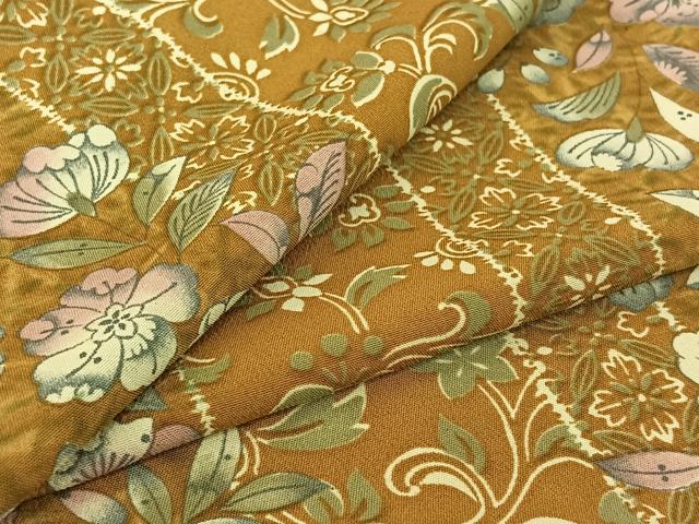 平和屋着物▽小紋　単衣　辻が花　洗える着物　AABE9357jh