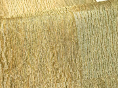 平和屋着物▼全通柄袋帯　市松文様　金通し地　正絹　逸品　AABE9647wj