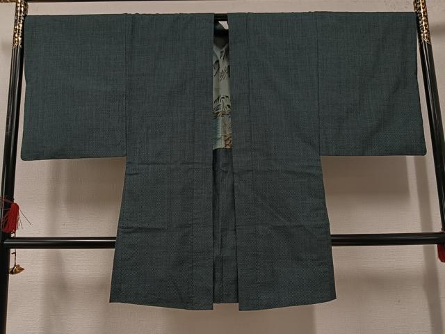 平和屋着物●男性　本場大島紬　アンサンブル　一元絣　正絹　逸品　AABF0005ph