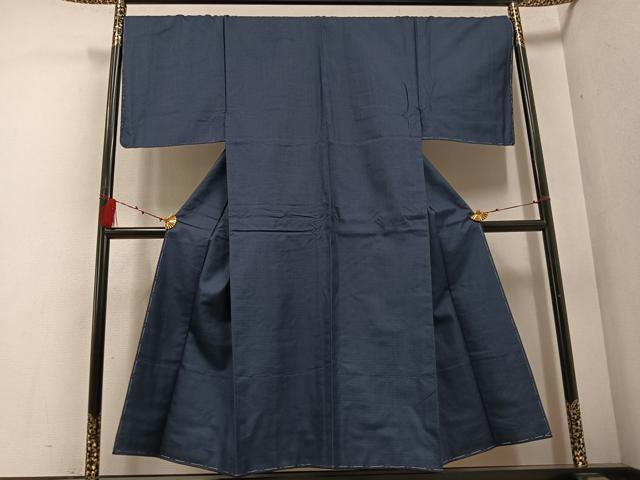 平和屋着物○男性 紬 アンサンブル 長襦袢(袷)セット 亀甲柄 正絹 逸品