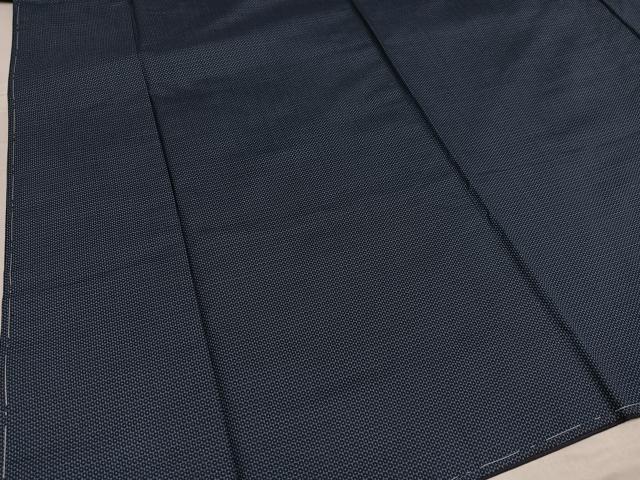 平和屋着物●男性　紬　アンサンブル　長襦袢(袷)セット　亀甲柄　正絹　逸品　未使用　AABF0006ph