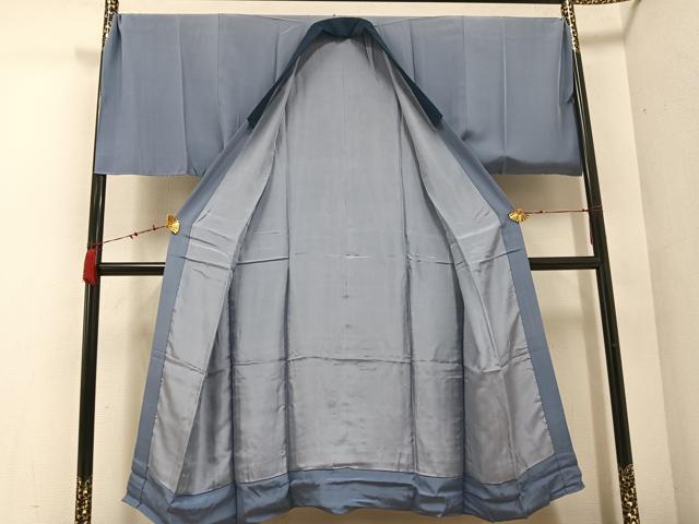 平和屋着物●男性　紬　アンサンブル　長襦袢(袷)セット　亀甲柄　正絹　逸品　未使用　AABF0006ph