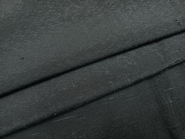平和屋着物●男性　紬　アンサンブル　色無地　藍鉄色　正絹　逸品　未使用　AABF0009ph
