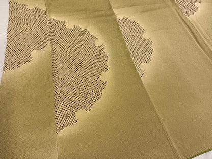 平和屋着物●上質な小紋　雪輪文　暈し染め　ますいわ屋扱い　正絹　逸品　AABF0018ph