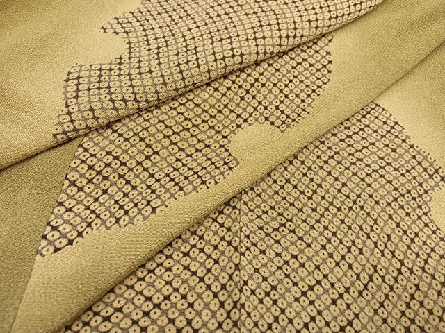 平和屋着物●上質な小紋　雪輪文　暈し染め　ますいわ屋扱い　正絹　逸品　AABF0018ph