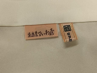 平和屋着物●上質な小紋　雪輪文　暈し染め　ますいわ屋扱い　正絹　逸品　AABF0018ph