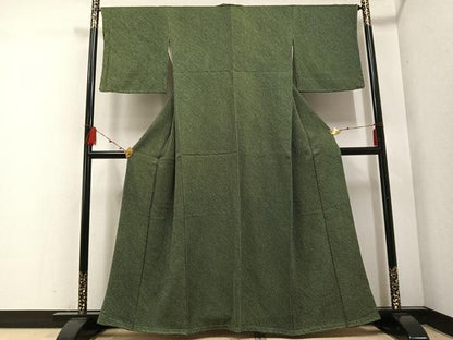 平和屋着物●上質な小紋　絞り　ますいわ屋扱い　正絹　逸品　未使用　AABF0019ph