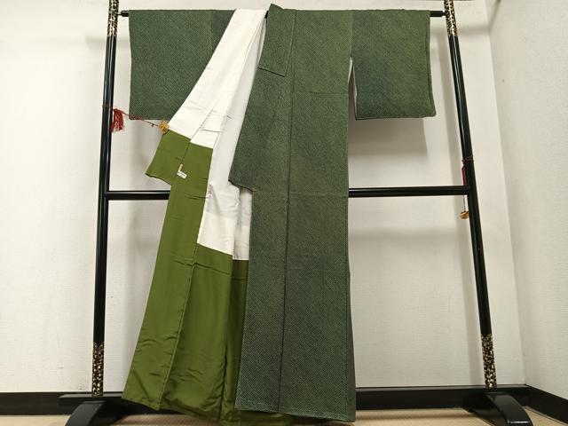 平和屋着物○上質な小紋 絞り ますいわ屋扱い 正絹 逸品 未使用