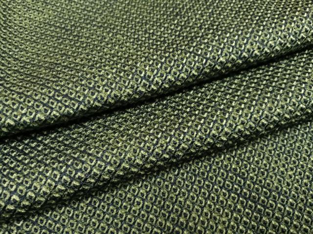 平和屋着物●上質な小紋　絞り　ますいわ屋扱い　正絹　逸品　未使用　AABF0019ph