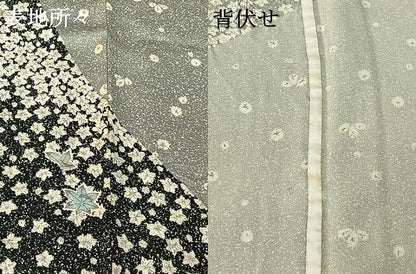 平和屋着物▽訪問着 単衣 舞花文 正絹 逸品 AABF0086jh
