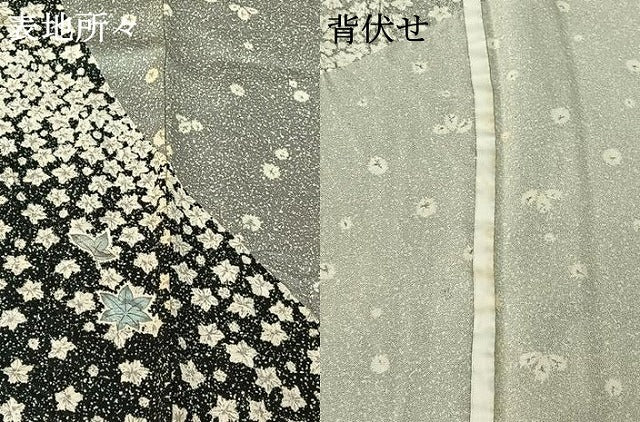 平和屋着物▽訪問着 単衣 舞花文 正絹 逸品 AABF0086jh