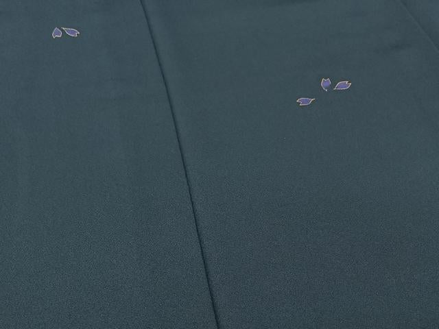 平和屋着物▽訪問着 単衣 舞花文 金彩 正絹 逸品 AABF0090jh